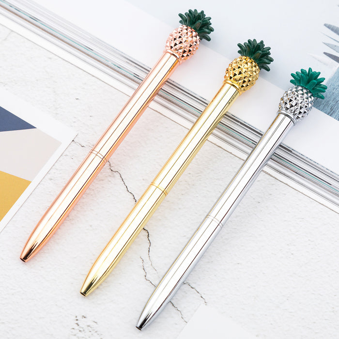 Jewelry WholesaleWholesale cute pineapple ballpoint pen business gift metal signature pen JDC-BP-Huah034 Ballpoint pen 华豪 %variant_option1% %variant_option2% %variant_option3%  Factory Price JoyasDeChina Joyas De China