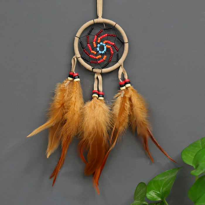 Jewelry WholesaleWholesale Indian Feather Plastic Dreamcatcher MOQ≥2 JDC-DC-YXuan005 Dreamcatcher 奕萱 %variant_option1% %variant_option2% %variant_option3%  Factory Price JoyasDeChina Joyas De China