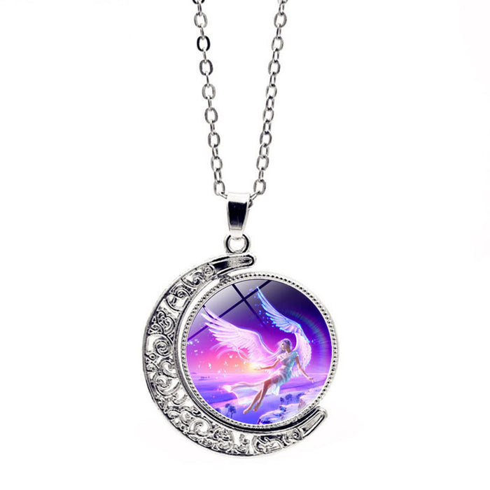 Jewelry WholesaleWholesale Angel double-sided rotating Pendant JDC-CS-Hengx006 charms 横湘 %variant_option1% %variant_option2% %variant_option3%  Factory Price JoyasDeChina Joyas De China