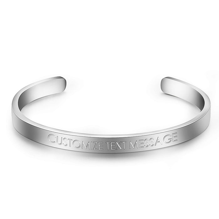 Jewelry WholesaleWholesale personalized c-opening stainless steel smooth Bracelet JDC-BT-TuJ002 Bracelet 途际 %variant_option1% %variant_option2% %variant_option3%  Factory Price JoyasDeChina Joyas De China