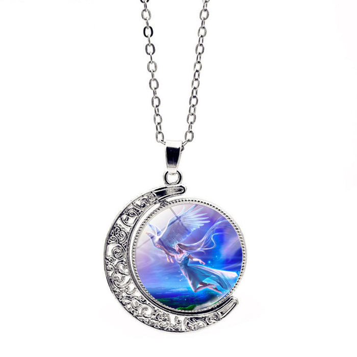 Jewelry WholesaleWholesale Angel double-sided rotating Pendant JDC-CS-Hengx006 charms 横湘 %variant_option1% %variant_option2% %variant_option3%  Factory Price JoyasDeChina Joyas De China