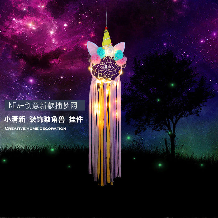 Wholesale LED Lights Unicorn Dreamcatcher JDC-DC-LZ060