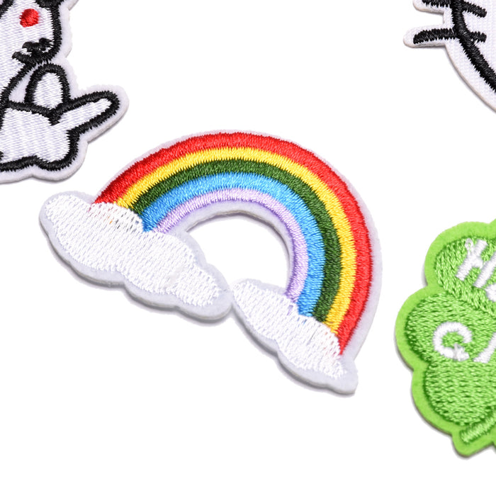 Wholesale Fabric Cartoon Badge Clothing Ironing Patch Embroidery Cloth Sticker JDC-EBY-Lide015