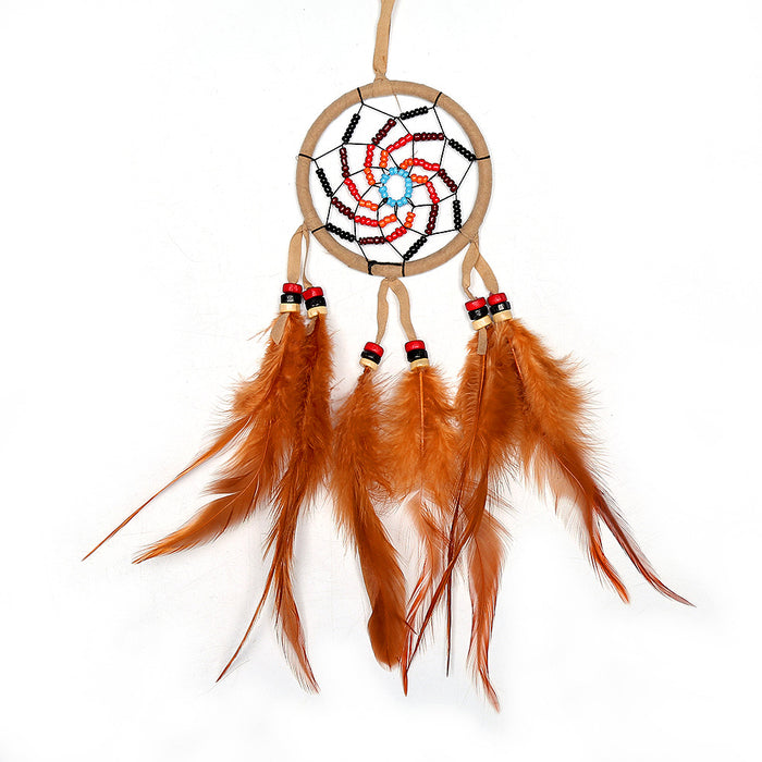 Wholesale Indian Feather Plastic Dreamcatcher MOQ≥2 JDC-DC-YXuan005