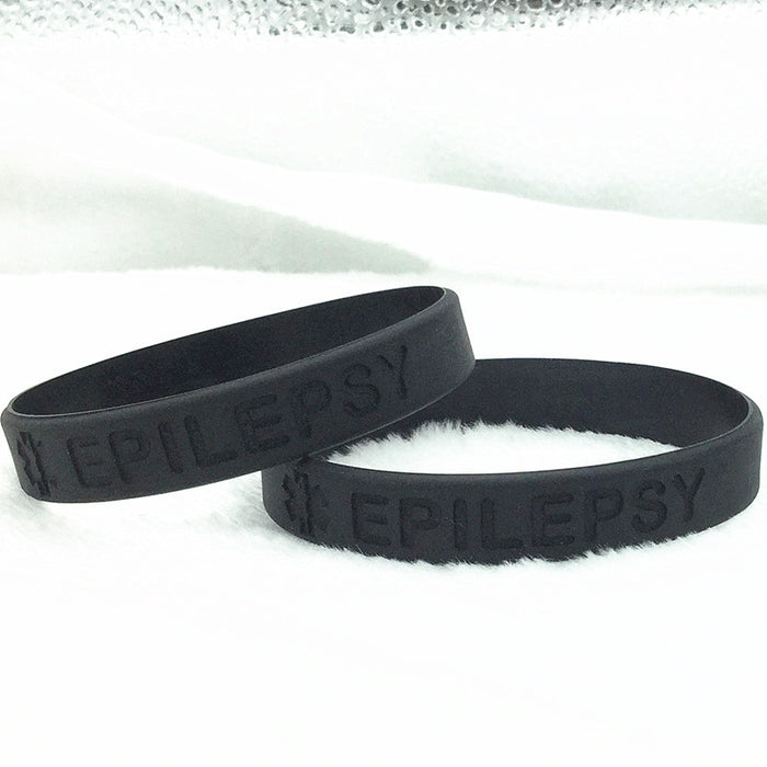 Jewelry WholesaleWholesale Epilepsy Allergy medical alert silicone bracelet JDC-BT-HanJ013 Bracelet 寒骏 %variant_option1% %variant_option2% %variant_option3%  Factory Price JoyasDeChina Joyas De China