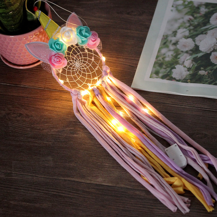 Wholesale LED Lights Unicorn Dreamcatcher JDC-DC-LZ060