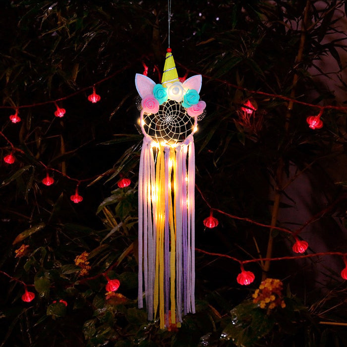 Wholesale LED Lights Unicorn Dreamcatcher JDC-DC-LZ060