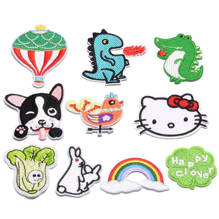 Wholesale Fabric Cartoon Badge Clothing Ironing Patch Embroidery Cloth Sticker JDC-EBY-Lide015