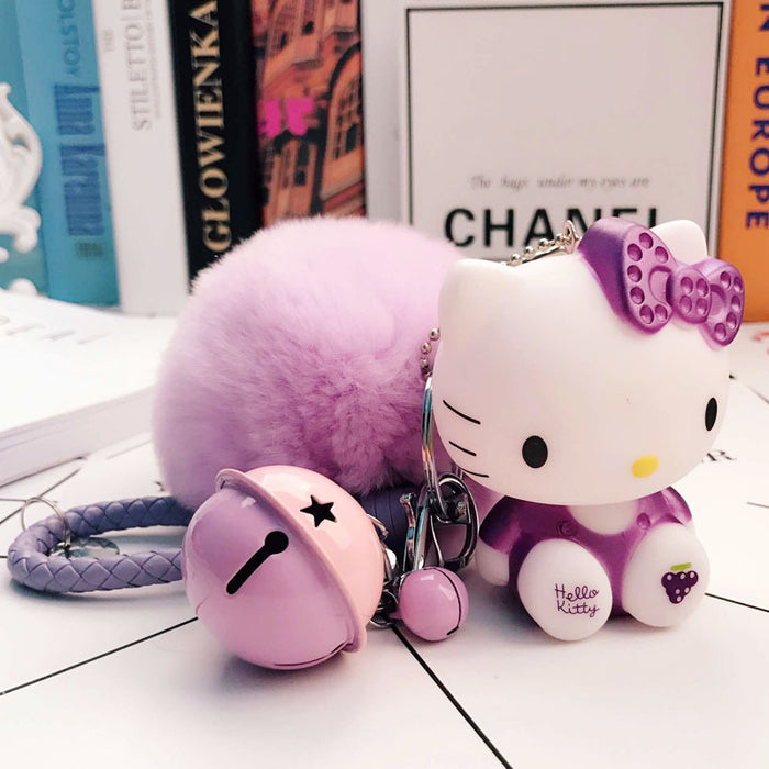 Wholesale cartoon furball cute pendant keychain MOQ≥2 （M) JDC-KC-GHui002