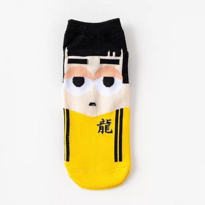 Wholesale sports hiking socks casual hemp leaf socks cartoon JDC-SK-YMS008