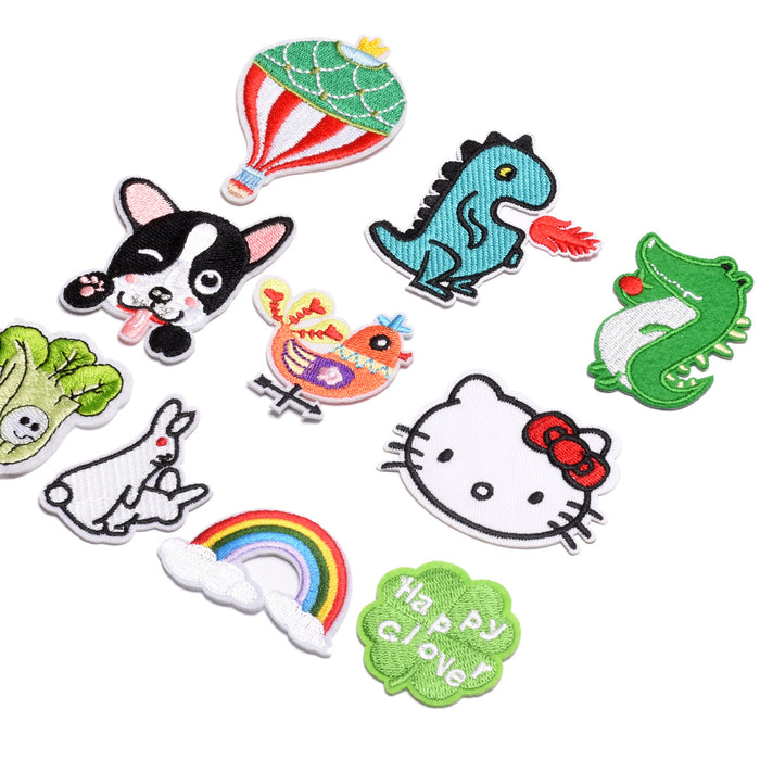 Wholesale Fabric Cartoon Badge Clothing Ironing Patch Embroidery Cloth Sticker JDC-EBY-Lide015