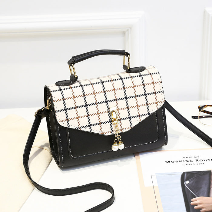 Wholesale Shoulder Bag PU Beaded Small Square Bag Diagonal JDC-SD-Chengy006