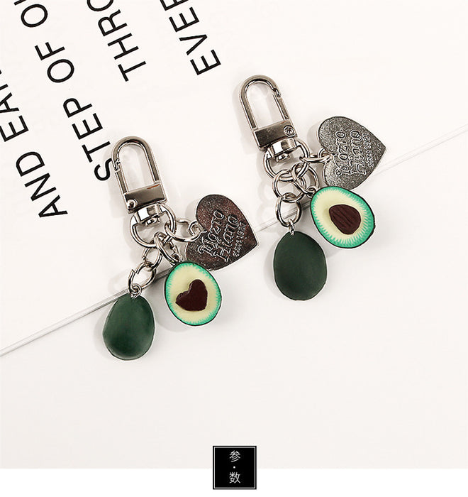 Jewelry WholesaleWholesale love avocado keychain JDC-KC-YHan002 Keychains 伊菡 %variant_option1% %variant_option2% %variant_option3%  Factory Price JoyasDeChina Joyas De China