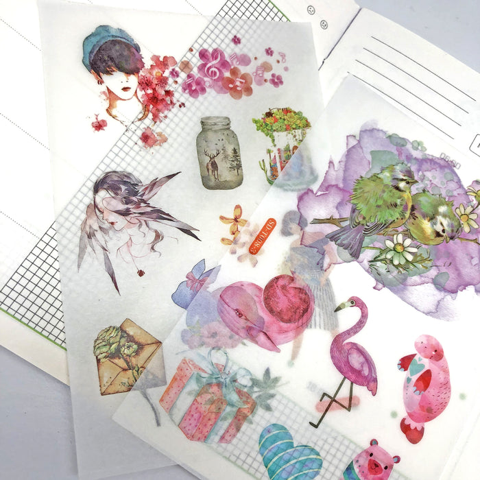 Wholesale Sticker DIY Handmade 6pcs JDC-ST-WeiL006