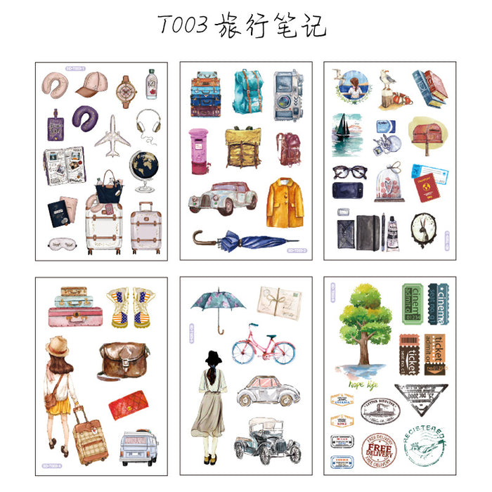 Wholesale Sticker DIY Handmade 6pcs JDC-ST-WeiL006