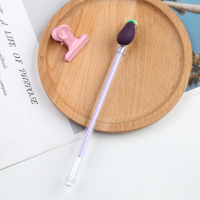 Wholesale Ballpoint Pen Cartoon Simulation Vegetable Plastic MOQ≥2 JDC-BP-Jincai002