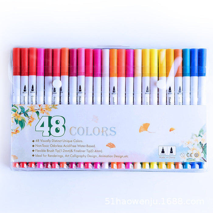 Jewelry WholesaleWholesale plastic watercolor pen marker JDC-BP-HWJ009 Ballpoint pen 好文聚 %variant_option1% %variant_option2% %variant_option3%  Factory Price JoyasDeChina Joyas De China