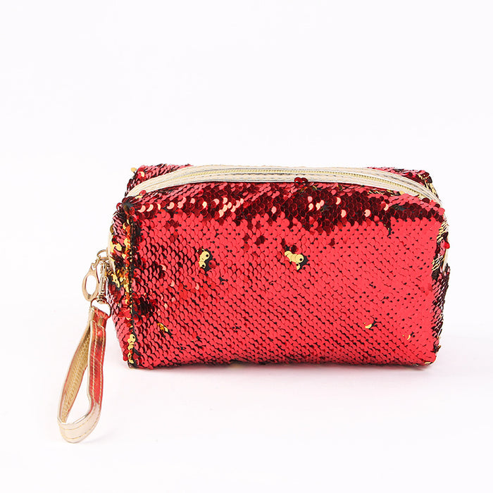 Wholesale Cosmetic Bag Sequin Large Capacity Travel Multifunctional JDC-CB-XinYi002