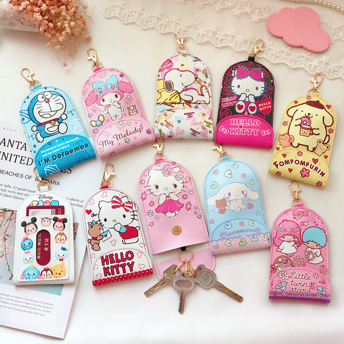 Wholesale Cartoon Telescopic Keychain Card Holder Stretching Key Cover JDC-KC-CYJ003