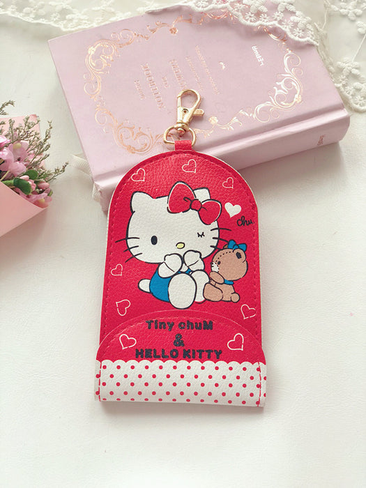 Wholesale Card Gemini Telescopic Keychain Card Holder Stretching Key Holder JDC-KC-CYJ005