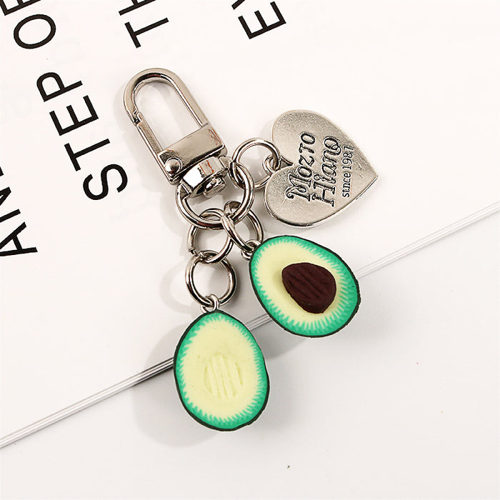 Jewelry WholesaleWholesale love avocado keychain JDC-KC-YHan002 Keychains 伊菡 %variant_option1% %variant_option2% %variant_option3%  Factory Price JoyasDeChina Joyas De China