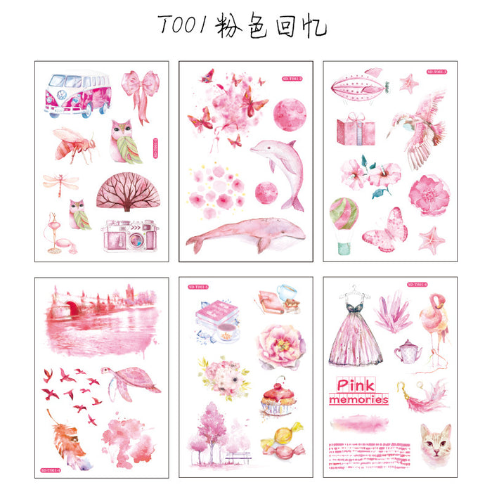 Wholesale Sticker DIY Handmade 6pcs JDC-ST-WeiL006