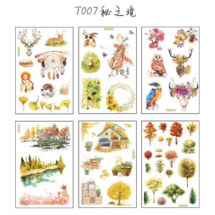 Wholesale Sticker DIY Handmade 6pcs JDC-ST-WeiL006