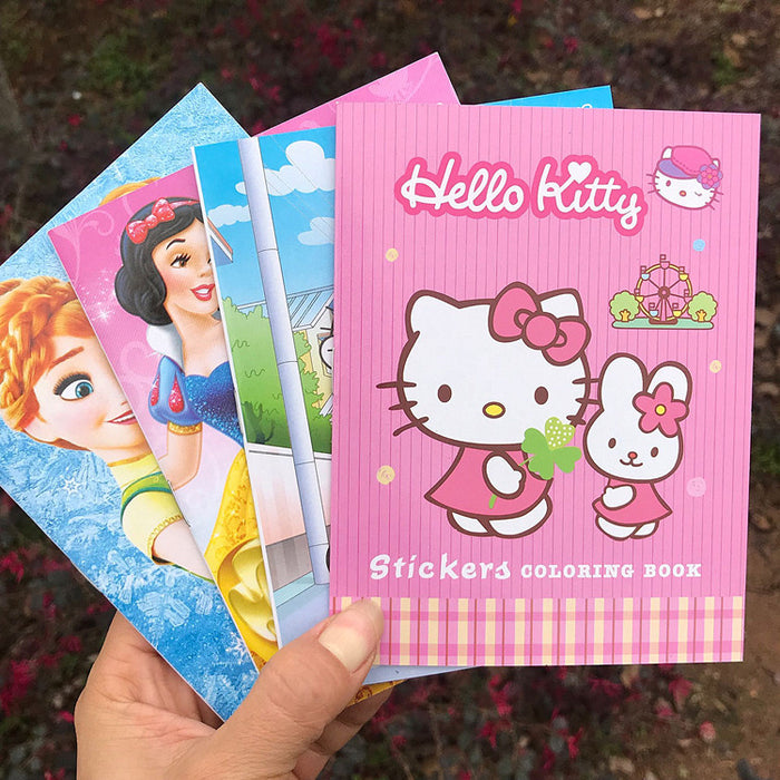 Wholesale Notebook Paper Cartoon Coloring Book MOQ≥2 JDC-NK-aobd001