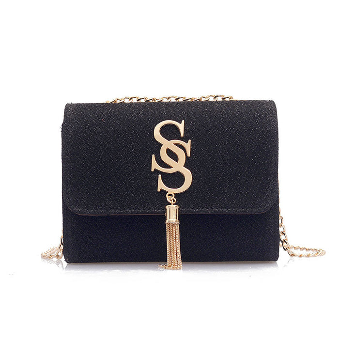 Wholesale PU Tassel Chain Shoulder Bag JDC-SD-Sengpa006