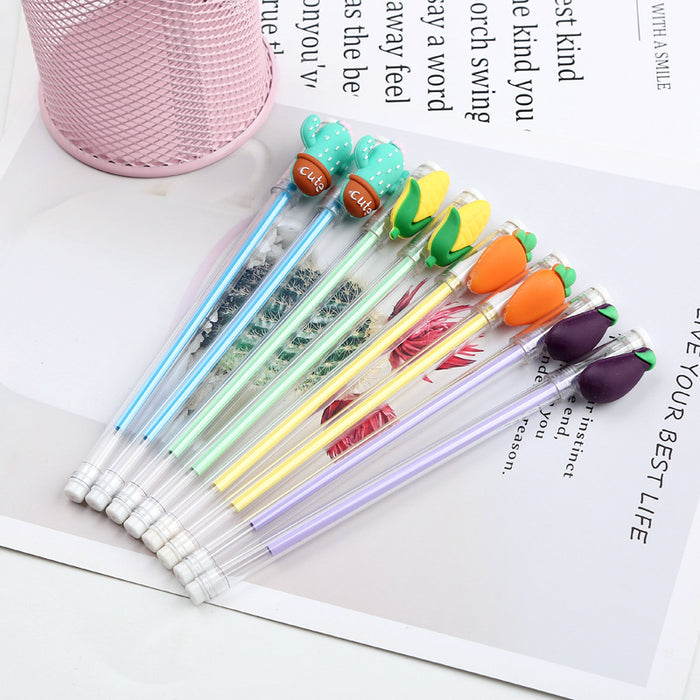 Wholesale Ballpoint Pen Cartoon Simulation Vegetable Plastic MOQ≥2 JDC-BP-Jincai002