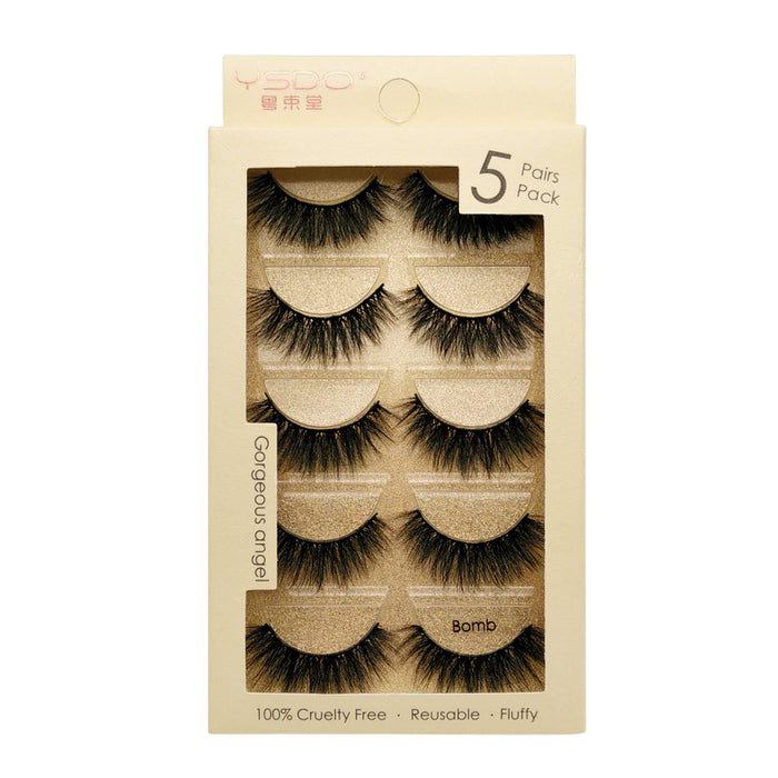 Wholesale 3D Mink Hair Soft False Eyelashes JDC-EY-LanJL006