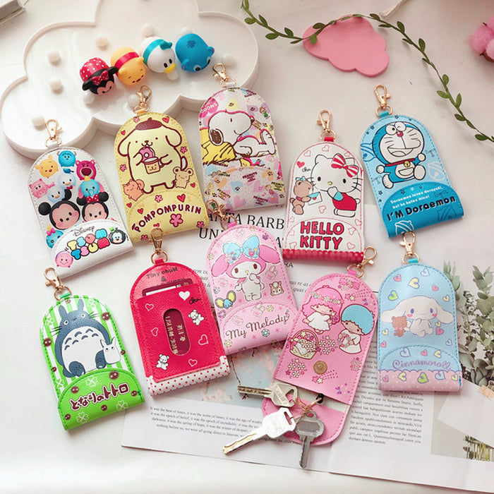 Wholesale Cartoon Telescopic Keychain Card Holder Stretching Key Cover JDC-KC-CYJ003