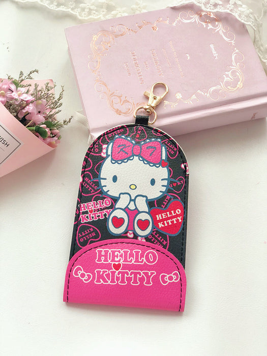 Wholesale Card Gemini Telescopic Keychain Card Holder Stretching Key Holder JDC-KC-CYJ005