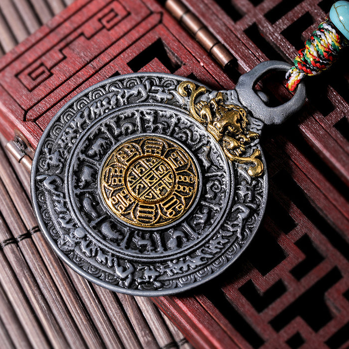 Wholesale DIY Jewelry Pendant Tibetan Ornament Religious Jiugong Bagua MOQ≥10 JDC-PT-XYC001