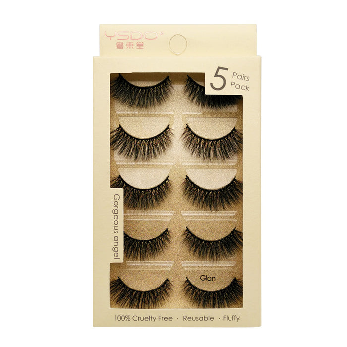 Wholesale 3D Mink Hair Soft False Eyelashes JDC-EY-LanJL006