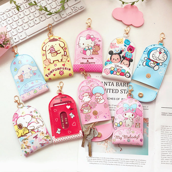 Wholesale Cartoon Telescopic Keychain Card Holder Stretching Key Cover JDC-KC-CYJ003