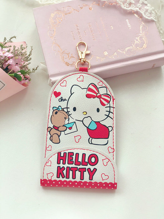 Wholesale Card Gemini Telescopic Keychain Card Holder Stretching Key Holder JDC-KC-CYJ005