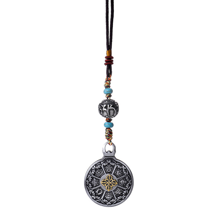 Wholesale DIY Jewelry Pendant Tibetan Ornament Religious Jiugong Bagua MOQ≥10 JDC-PT-XYC001