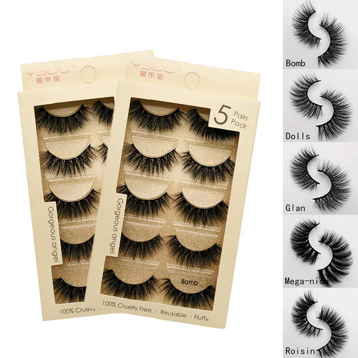 Wholesale 3D Mink Hair Soft False Eyelashes JDC-EY-LanJL006