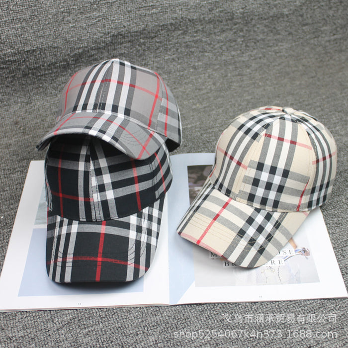 Jewelry WholesaleWholesale Plaid Cotton Baseball Hat JDC-FH-Hanc010 Fashionhat 涵承 %variant_option1% %variant_option2% %variant_option3%  Factory Price JoyasDeChina Joyas De China