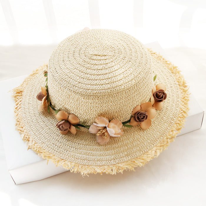 Wholesale Garland Straw Sun Hat MOQ≥2 JDC-FH-BeX003