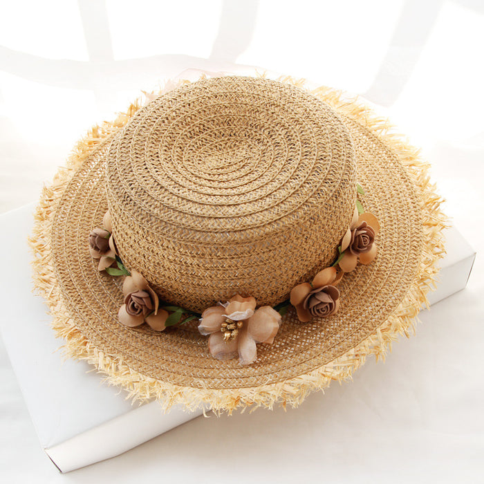 Wholesale Garland Straw Sun Hat MOQ≥2 JDC-FH-BeX003