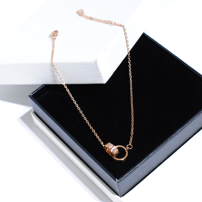 Jewelry WholesaleWholesale rose gold titanium steel anklet JDC-AS-Ls003 Anklet 靓尚 %variant_option1% %variant_option2% %variant_option3%  Factory Price JoyasDeChina Joyas De China