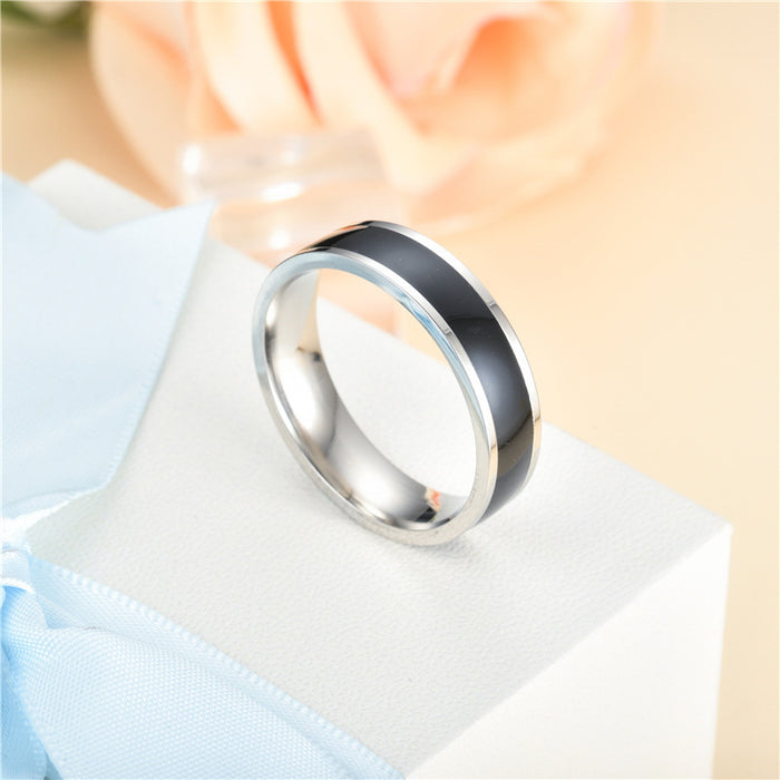 Wholesale Ring Stainless Steel Couple Simple JDC-RS-DaiH006