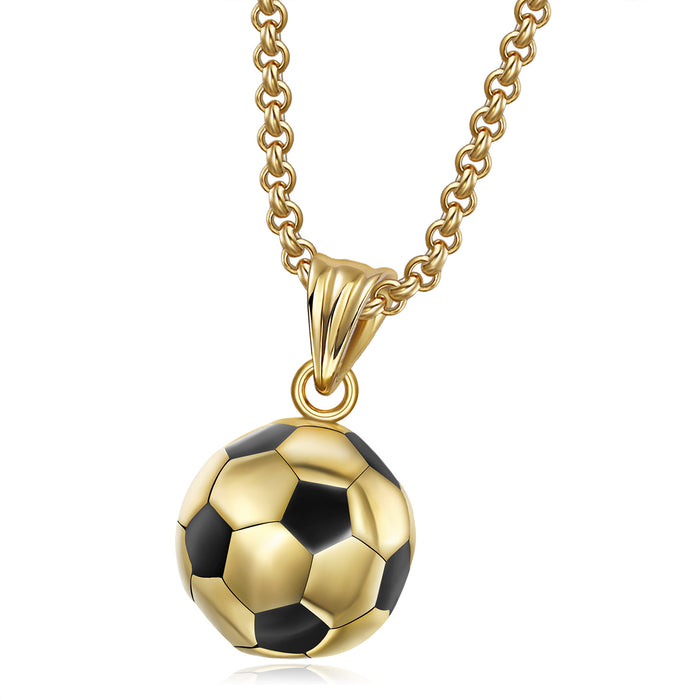 Jewelry WholesaleWholesale Stainless Steel Jewelry Football Necklace Pendant JDC-NE-BM002 Necklaces 彪美 %variant_option1% %variant_option2% %variant_option3%  Factory Price JoyasDeChina Joyas De China