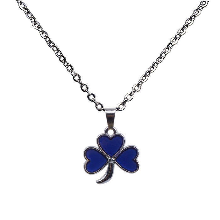 Wholesale Three Petal Pendant Stainless Steel Necklace JDC-NE-LanAng002