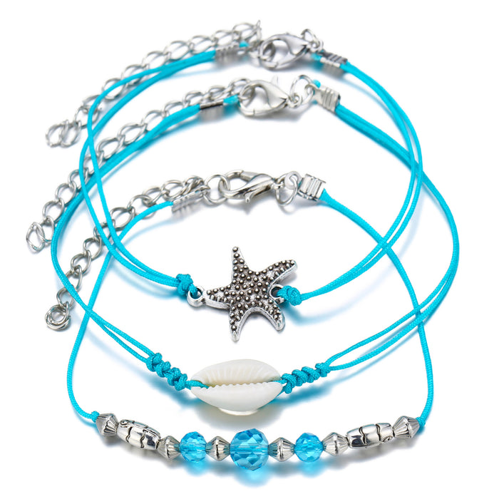 Jewelry WholesaleWholesale Bohemian starfish shells Anklets JDC-AS-F497 Anklet 韩之尚 %variant_option1% %variant_option2% %variant_option3%  Factory Price JoyasDeChina Joyas De China