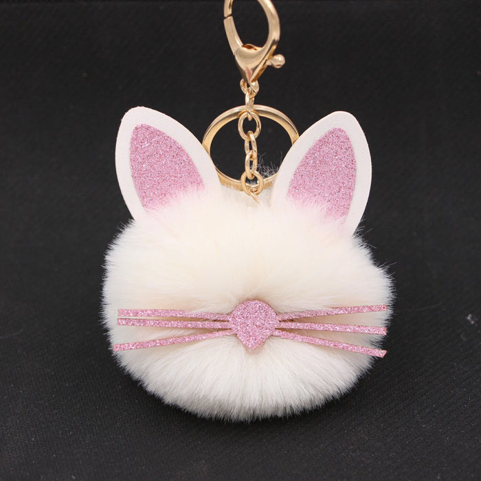 Jewelry WholesaleWholesale Kitten Whiskers Alloy Imitation Hair Hair Ball Keychain JDC-KC-Zuge023 Keychains 祖格 %variant_option1% %variant_option2% %variant_option3%  Factory Price JoyasDeChina Joyas De China