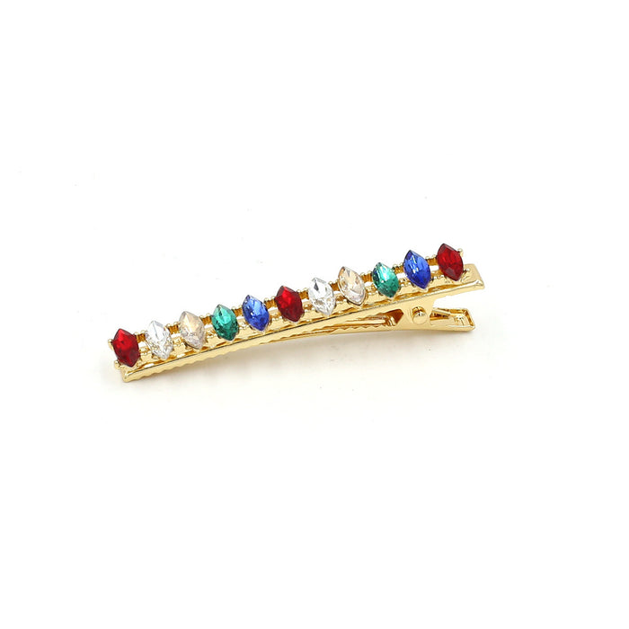 Wholesale Hair Clips Zinc Alloy Vintage Multicolor Rhinestones JDC-HC-MY004