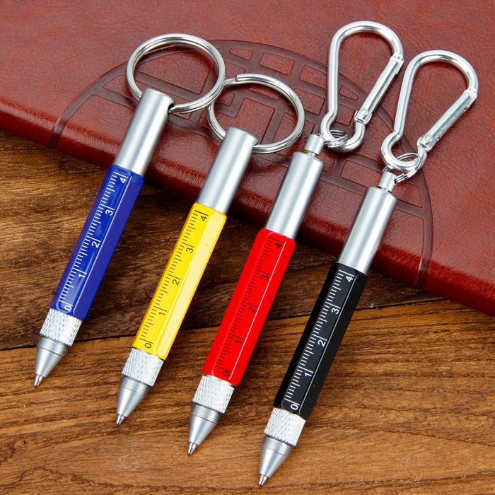 Wholesale LED Ballpoint Pen Multifunction Tool Pen 6 in 1 Metal Pen Screwdriver Carabiner MOQ≥2 JDC-KC-CHui003